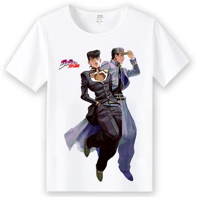 Anime JoJo Bizarna Avantura cosplay T-shirt Kujo Jotaro Higashikata Josuke moški majica s kratkimi rokavi Tees vrhovi
