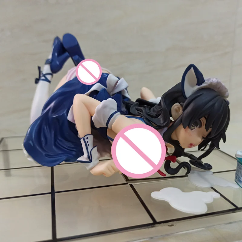 Anime Materni Mačka v Naročju Mleko Seksi Dekle PVC Dejanje Slika Zbirateljske Model igrača 15 cm
