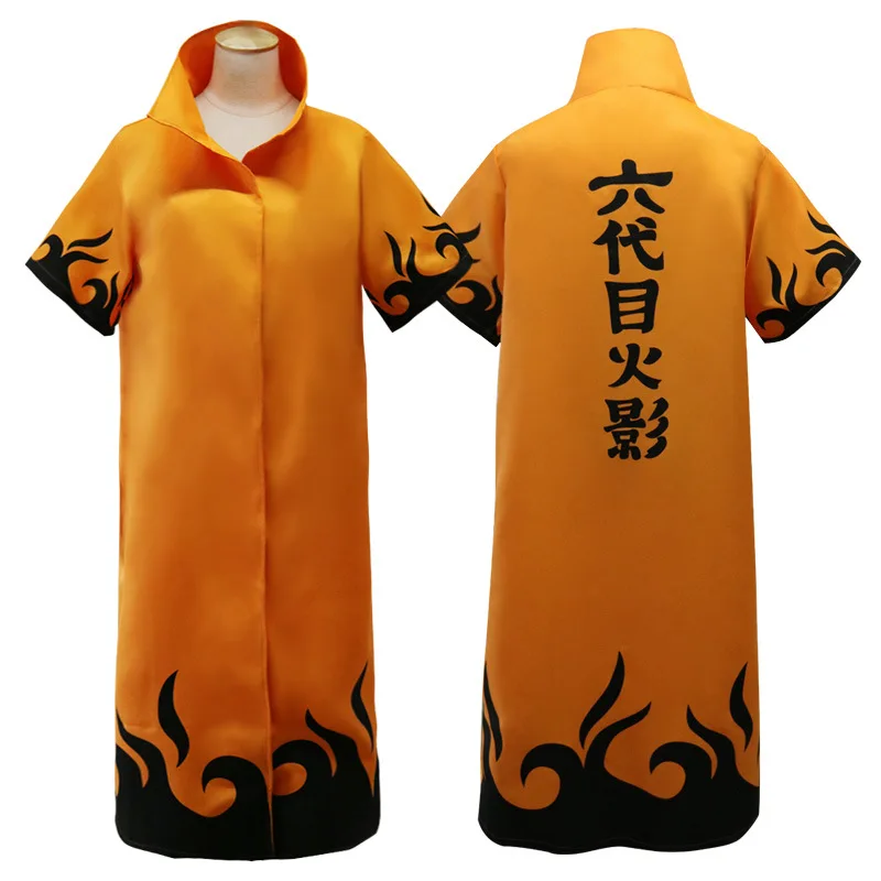 Anime Naruto Cosplay Kostume Sedmi Hokage Plašč Naruto Uzumaki Cape Obleko Halloween Party Obleka