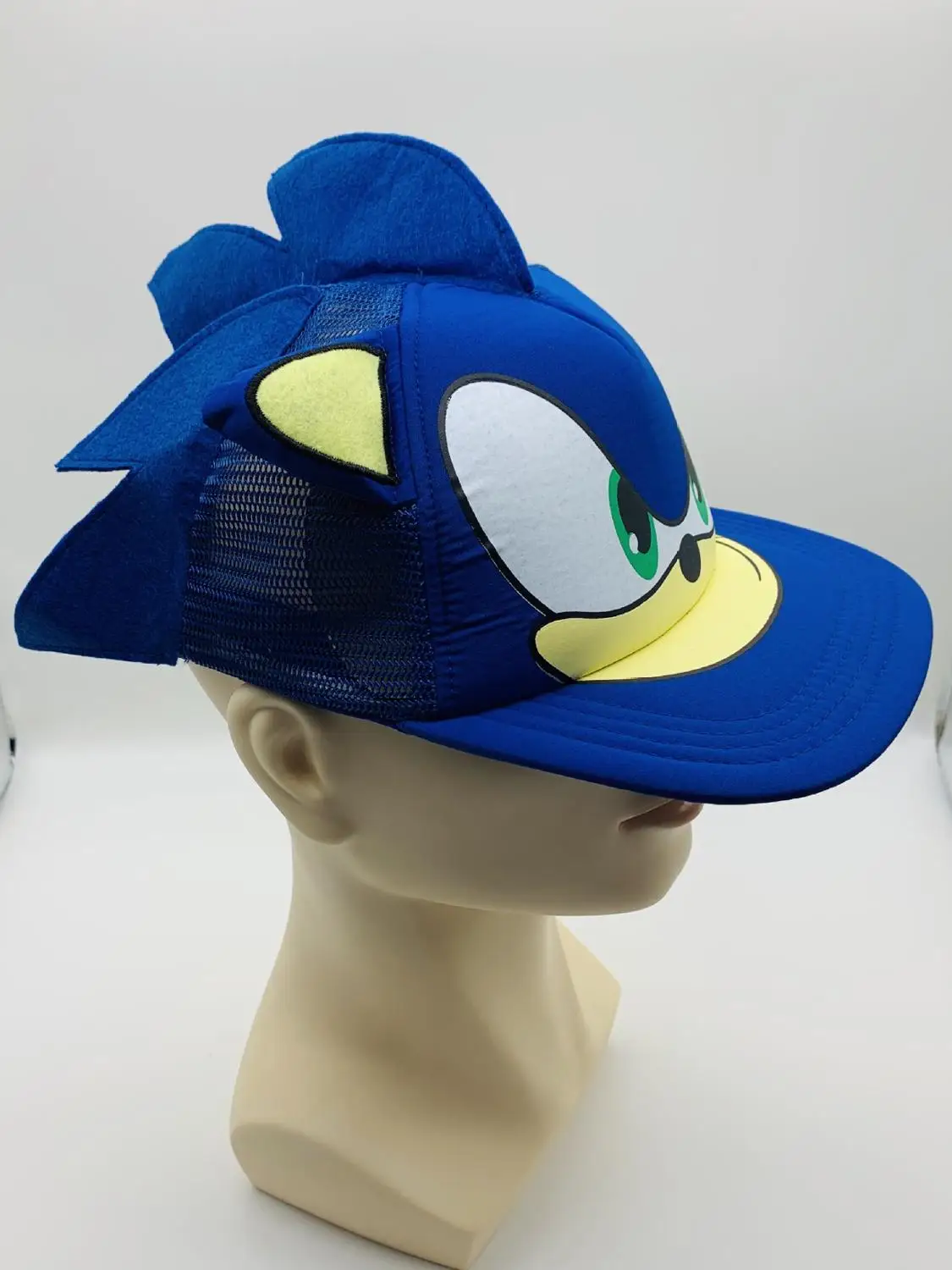 Anime Sonic Hedgehog Risanka Mladi Nastavljiv Hip Pop Klobuk, Kapa Modre barve Za Fante Sonic Vroče Prodajo Cosplay stranka, darila, Igrače,