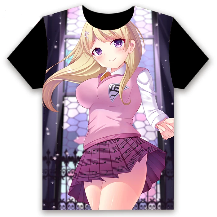Anime T-shirt Danganronpa V3 Ouma Kokichi Komaeda Nagito Cosplay Kratkimi Rokavi, Unisex Priložnostne Black Tee Poletje Moda Vrhovi KUL