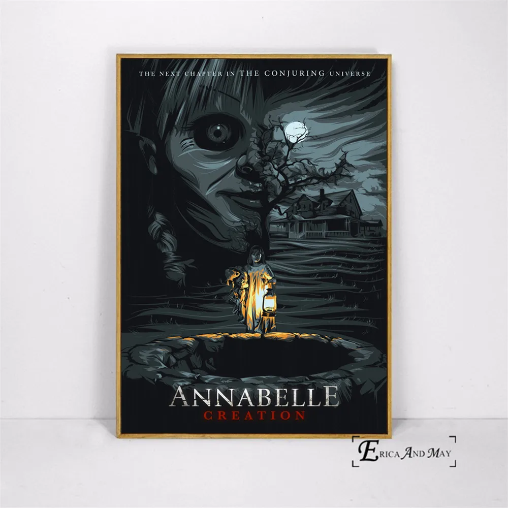 Annabelle Horror Film Plakatov In Fotografij Platno Slikarstvo Stenske Slike Za Dnevno Sobo Povzetek Dekorativni Doma Dekor Quadro