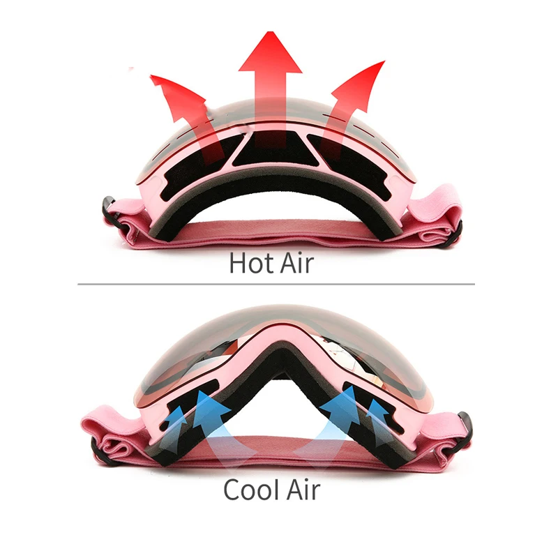 Anti-fog Smučarska Očala Zimo na Prostem UV Zaščito Smučanje Očala Športne Windproof Snowboard motorne sani Moški Ženske Očala, Masko