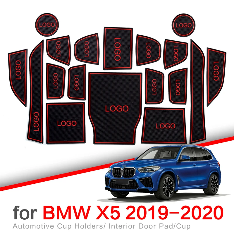 Anti-Slip Vrata Reža za Pokal Blazino za BMW X5 2019 2020 G05 Vrata, za Utor Non-slip Pad Dodatki Avto nalepke