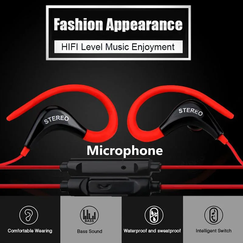 Anti-spusti Šport Slušalke Slušalke Super Bass Izvaja Glasbo HD Slušalke za Mobilne Telefone in RAČUNALNIKE 3.5 mm jack za pametni telefon