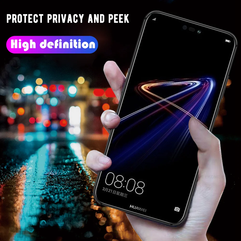 Anti Vohun Zaščitno Steklo Za Huawei Mate10 Lite Mate20 Pro P30 P20 Lite P20 Pro Y9 2019 Zasebnosti Glas Za Huawei Honor 8X 10 V20