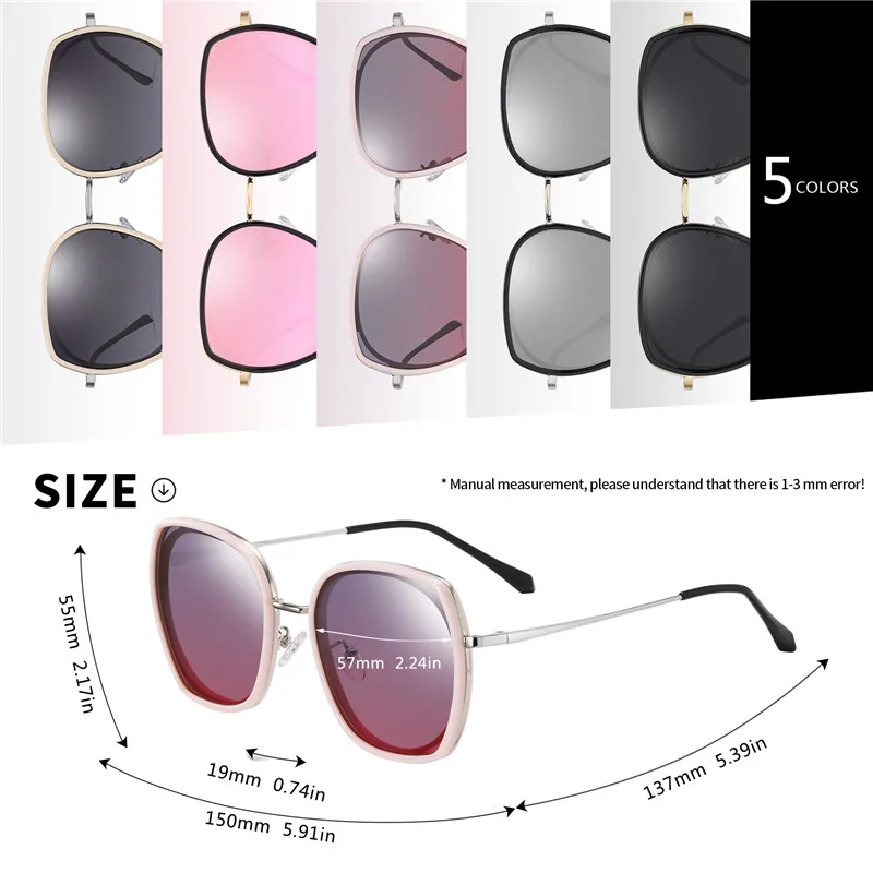 AOFLY blagovne ZNAMKE Polarizirana Dame sončna Očala Zrcalni Objektiv Luksuznih Ženskih Oblikovalec Prevelik Kvadratnih sončna očala Za Ženske Buljiti UV400