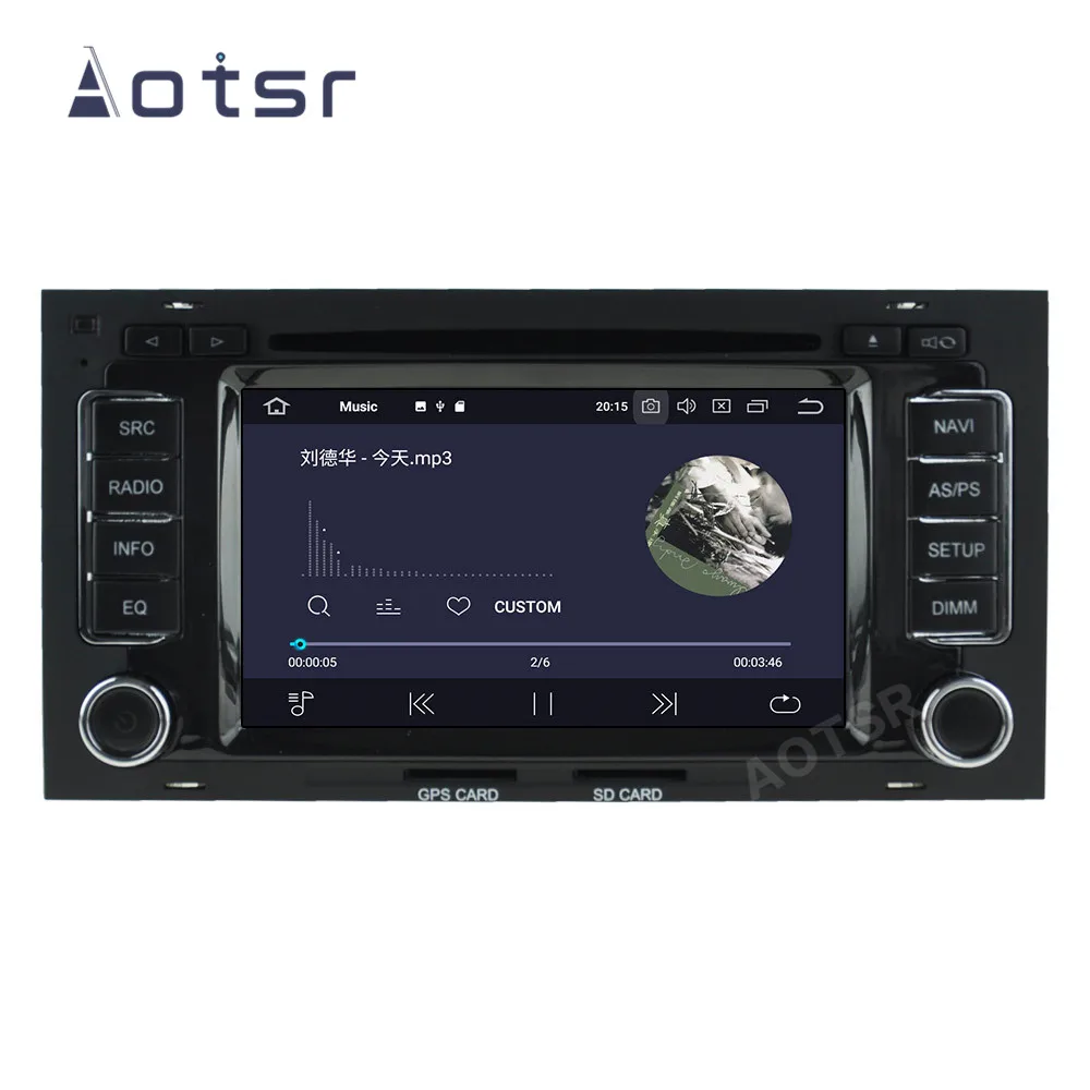 AOTSR 2 Din avtoradio Android 10 Za VW Volkswagen Touareg Transporter T5 Multivan 2004 - 2011 2Din Multimedijski Predvajalnik, GPS Navi