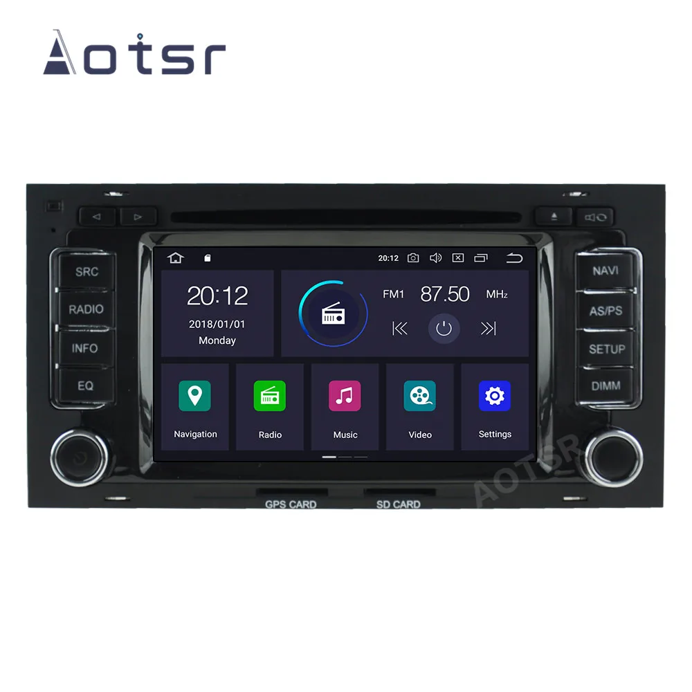 AOTSR 2 Din avtoradio Android 10 Za VW Volkswagen Touareg Transporter T5 Multivan 2004 - 2011 2Din Multimedijski Predvajalnik, GPS Navi