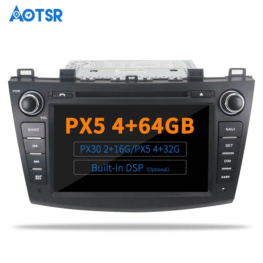 AOTSR Android 9.0 / 10.0 Radio Za Mazda3 / Mazda 3 2009 2010 2011 2012 Avto GPS Navigacija 2 Din Bluetooth Predvajalnik nadzorni Plošči