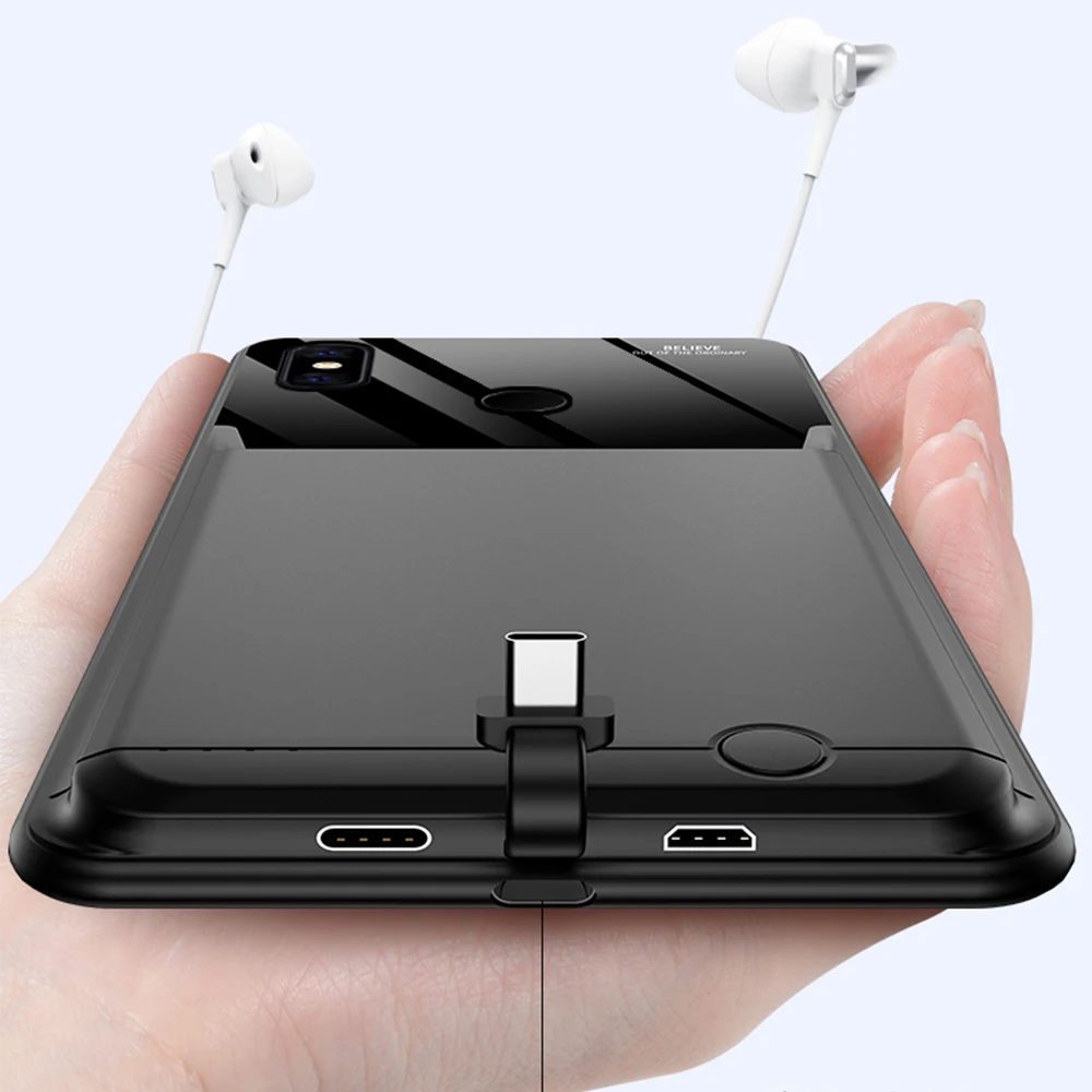 Araceli 10000 Mah Za Xiaomi Mi 6X A2 Mi 8 9 9 Pro Baterije Primeru Pametni Telefon na Stojalo Pokrov Baterije, Moč Banke Mi8 Polnilnik Primeru