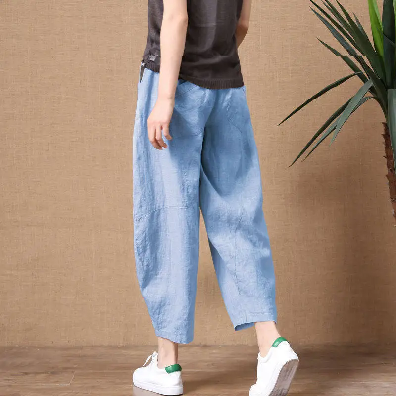 Aransue plus velikost 4XL širok noge hlače ženske dna 2020 poletje nositi novo Komar dokazilo hlače
