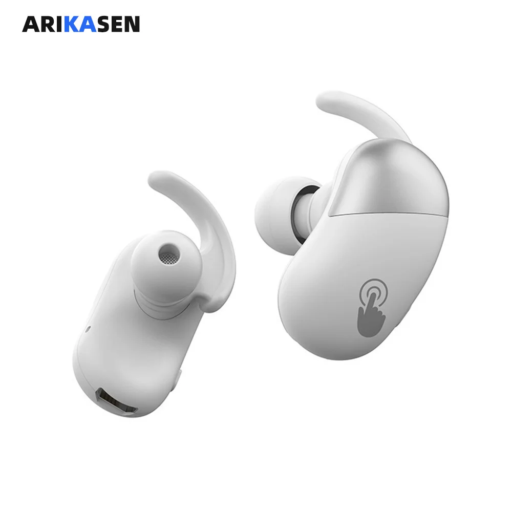 Arikasen TWS Bluetooth 5.0 Res Brezžične Slušalke 16 uro Bas Stereo Dvostranskih Klic Čepkov Hifi Glasbeni slušalke z mikrofonom