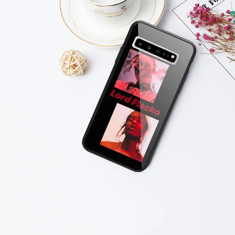 ASAP Rocky Rapper Telefon Primeru Steklo Za Samsung S10 S20 S9 Plus S6 7 Rob Note9 10 Luksuzne blagovne Znamke