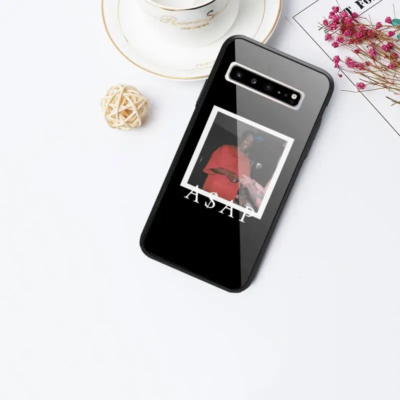 ASAP Rocky Rapper Telefon Primeru Steklo Za Samsung S10 S20 S9 Plus S6 7 Rob Note9 10 Luksuzne blagovne Znamke