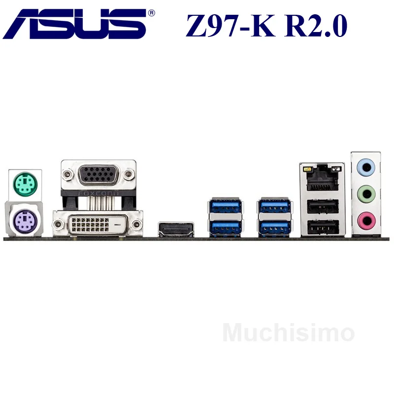 ASUS Z97-K R2.0 Original Mainboard 1150 LGA Z97 K R 2.0 DDR3 i7 i5, i3 PROCESOR 32 G SATA3 USB2.0 UBS3.0 Z97 Desktop Motherboard Uporablja
