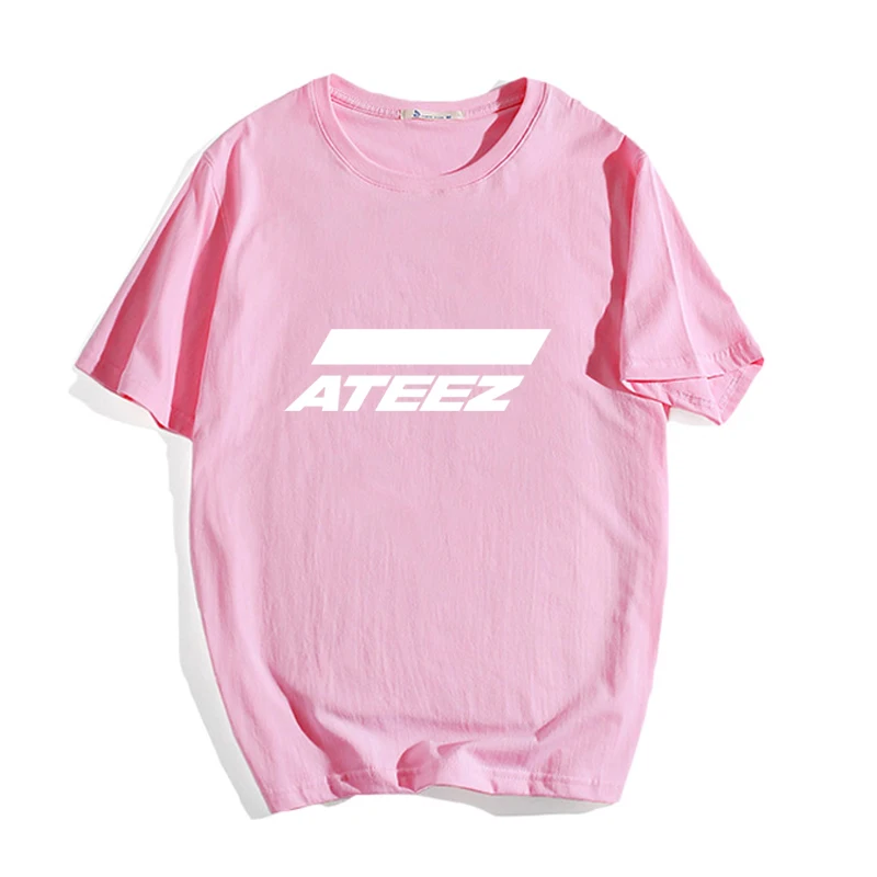 ATEEZ T-shirt majice, Vrhovi Hongjoong Seonghwa Yunho Yeosang San Mingi Wooyoung Jongho ATEEZ Najstnik Z Mehko Modal