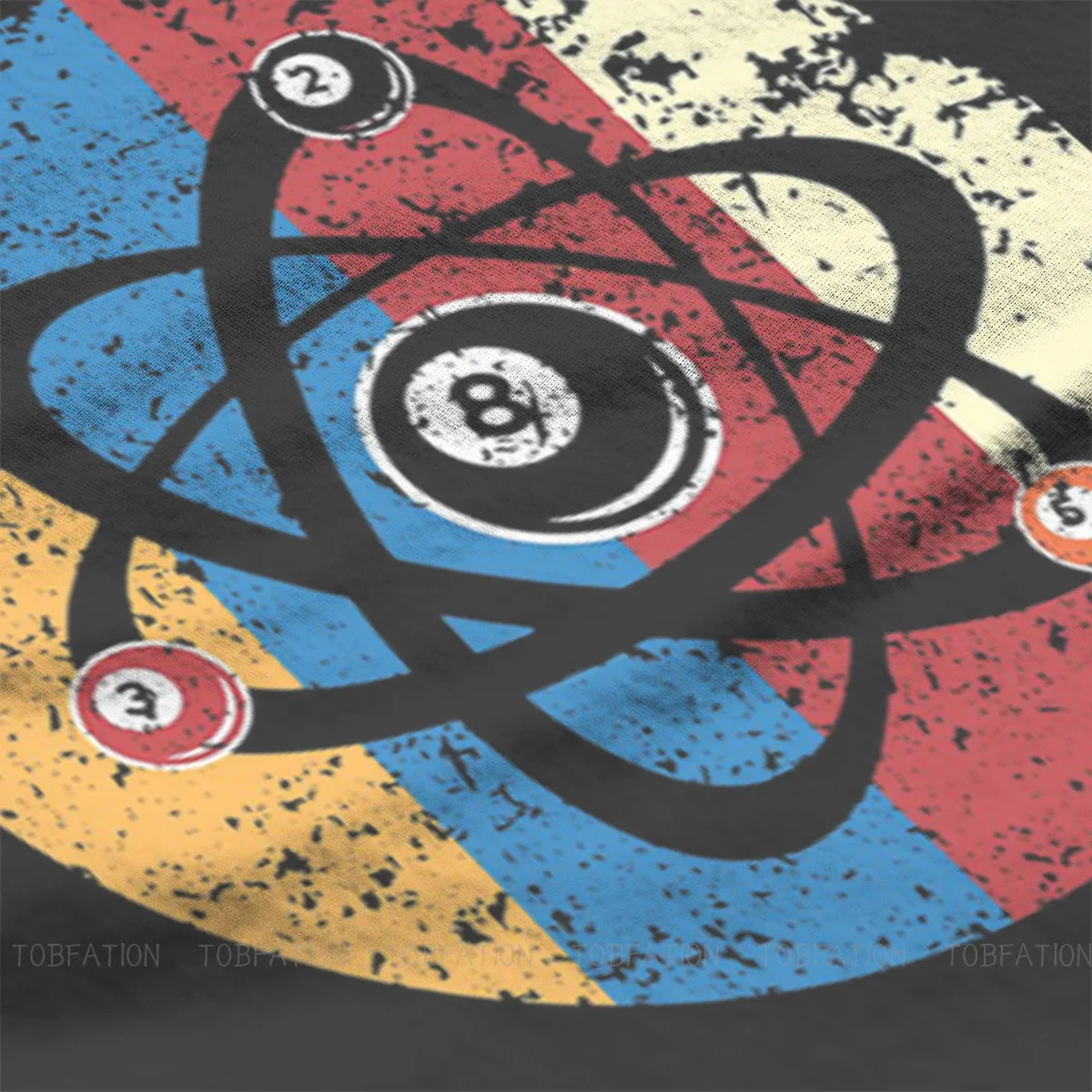Atoma Znanost l Igralec Znanstveniki Hip Hop TShirt Biljard Palica Šport Bazen Igre Snooker Plus Velikost T Shirt Stvari Za Moške, Ženske