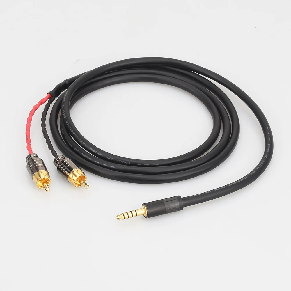 Audiocrast A53 4.4 mm do 2 RCA Bilance Zamenjava Auido Nadgradnjo Kabel Kabel priključite Zvočni Kabel