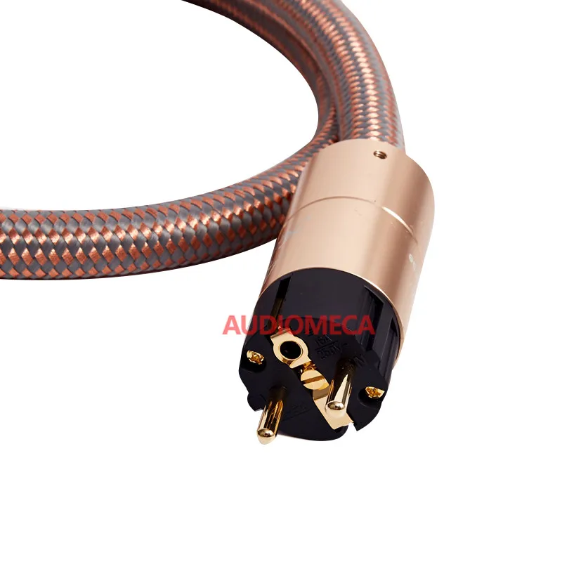 Audiomeca 40. hifi napajalni kabel audio čistega bakra vročina napajalni kabel pozlačeno American standard je Evropski standard plug