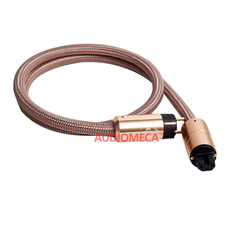 Audiomeca 40. hifi napajalni kabel audio čistega bakra vročina napajalni kabel pozlačeno American standard je Evropski standard plug