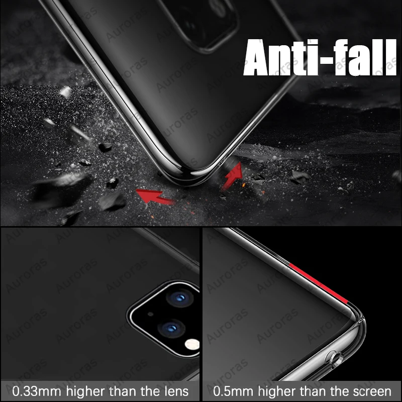Auroras Za Xiaomi Poco X3 NFC Primeru Anti-padec Jasno Primeru Shockproof Z Mehko Tesnilo Pokrov Za Poco X3 M3 Redmi Upoštevajte, 9T Jasno Primeru