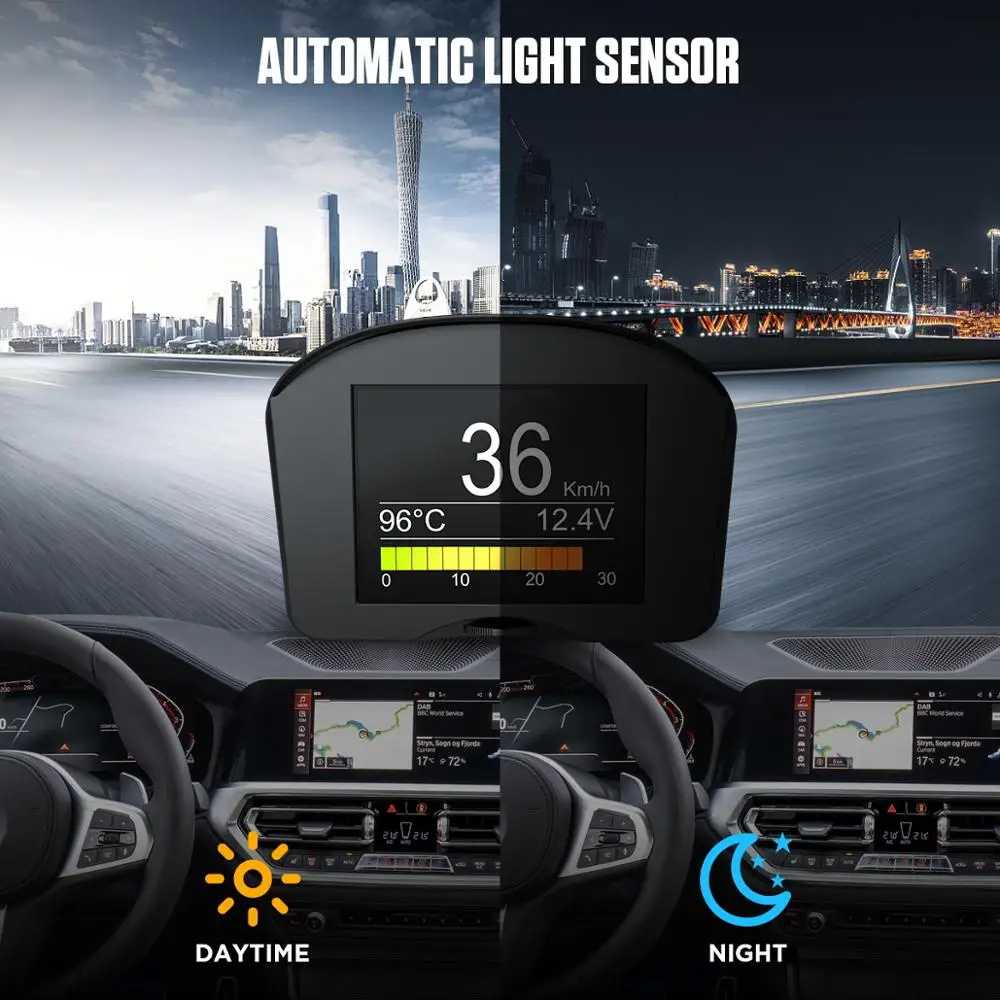 AUTOOL X50 Plus OBD2 Zaslon Speedmeter Auto-potovalni Računalnik OBD Avto Smart Digitalni Napetosti, Merilnik Hitrosti Merilnik Temperature Alarm