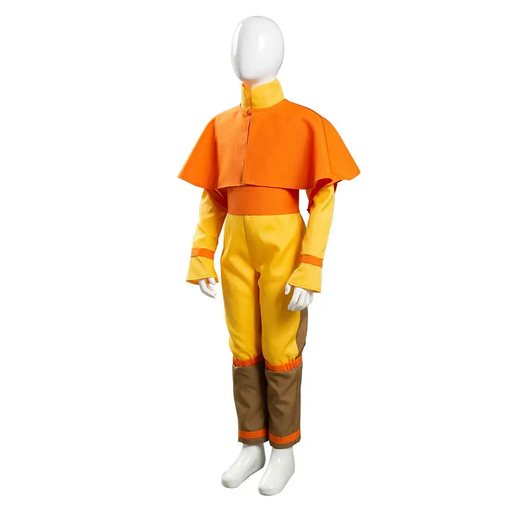 Avatar: The Last Airbender Avatar Aang Cosplay Kostum Otroci Otrok Jumpsuit Obleke Halloween Carnival Obleko