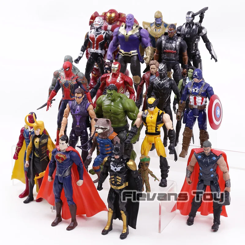 Avengers 3 Infinity Vojne Thanos Iron Man Captain America Black Panther Star Gospod PVC figuric Igrače 24pcs/set