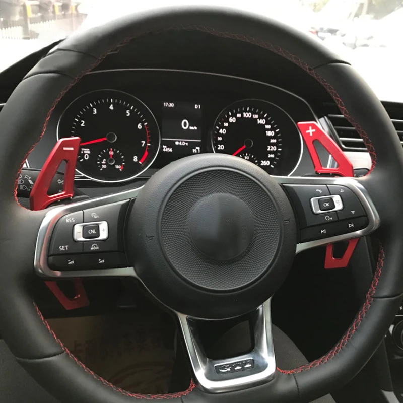 Avto Aluminij Zlitine Volan Shift Veslo Razširitev Za VW Golf GTI R MK7 GTI in Scirocco in Sagitar GLI -2017 Auto