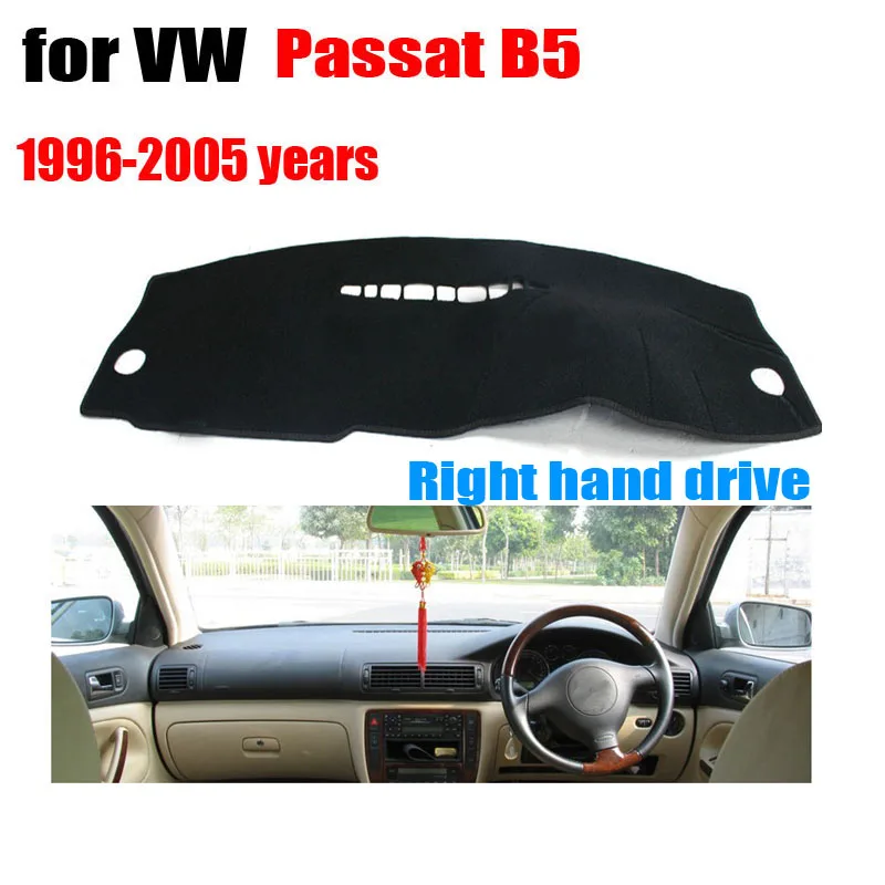Avto armaturne plošče zajema mat Desni pogon dashmat dash pad zajema nadzorno ploščo pribor za Volkswagen VW Passat B5 leti 1996-2005