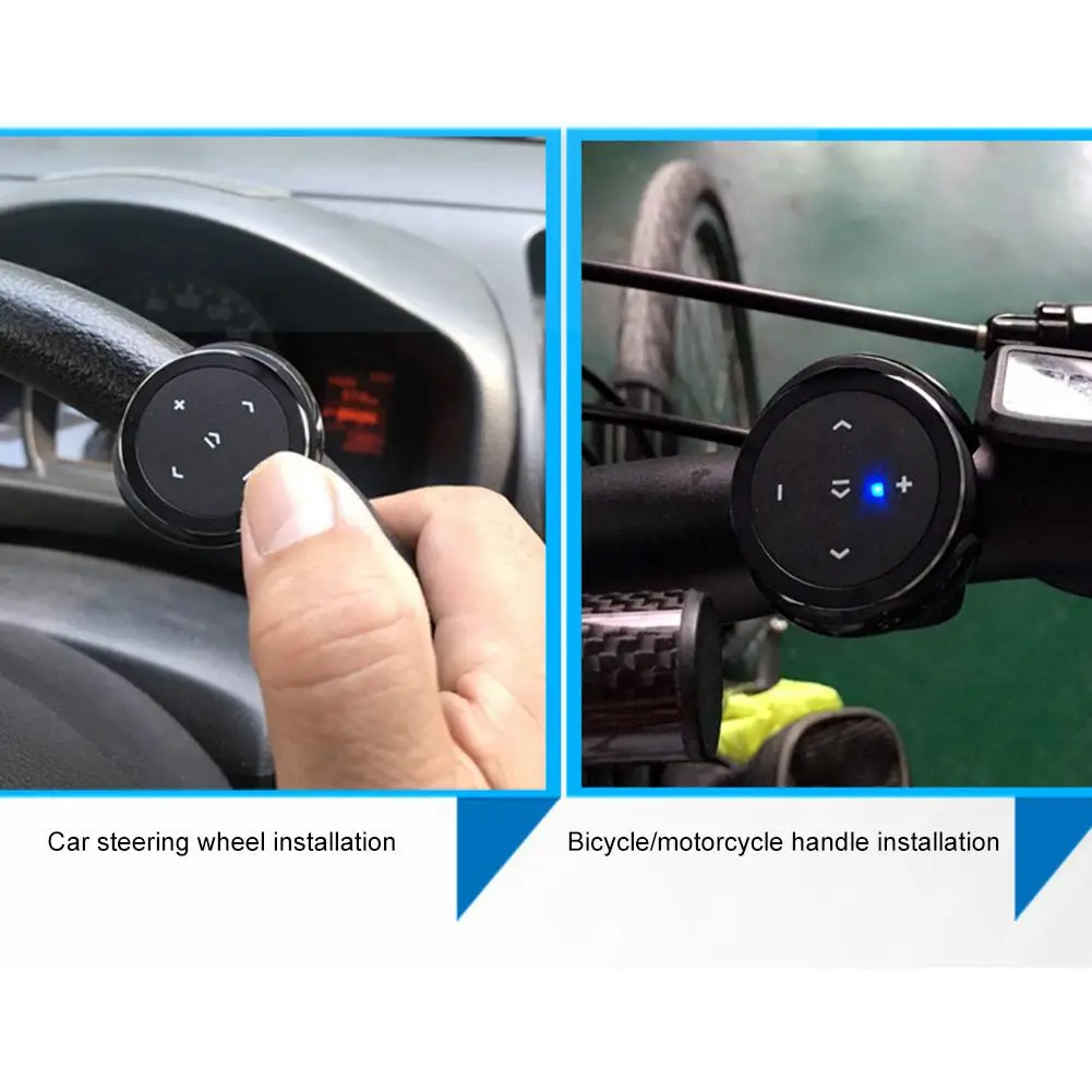 Avto Bluetooth Remote Controller Mobile Telefon Selfie Video Volan En Ročaj Nosilec Igralec Sprejemnik