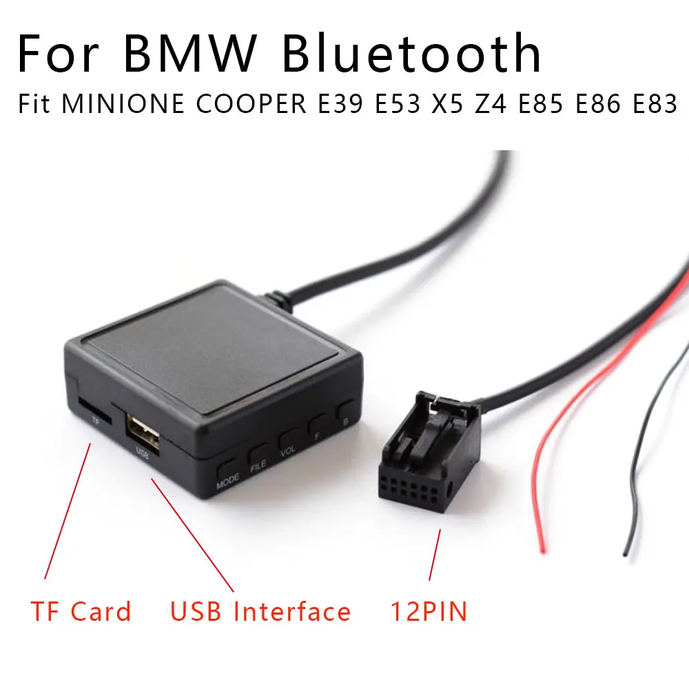 Avto bluetooth Sprejemnik Kabel Adapter Radio Stereo za BMW E85 E86 E83 X5 Z4 E39 Za MINI COOPER S SD PRIKLJUČEK USB, Avdio