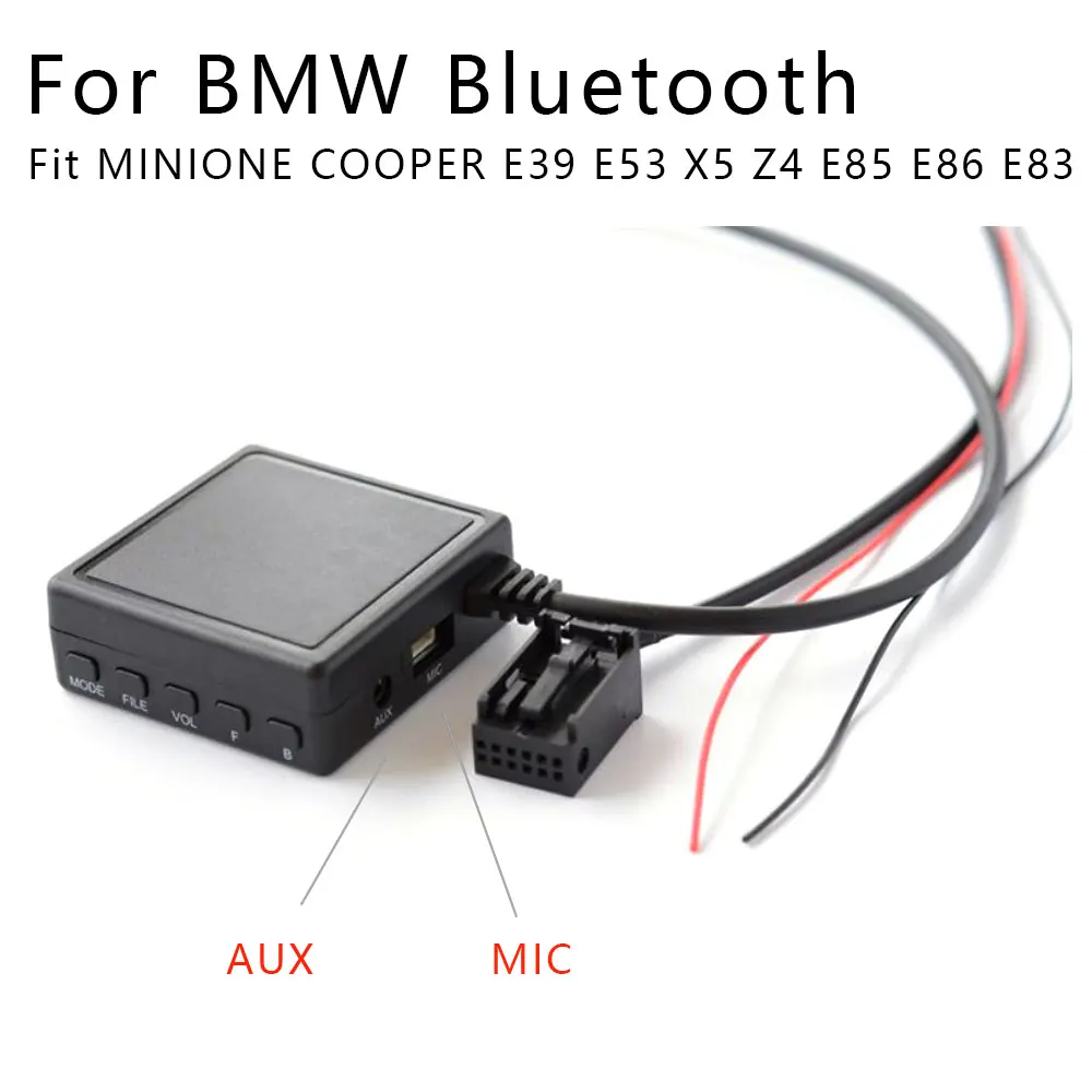 Avto bluetooth Sprejemnik Kabel Adapter Radio Stereo za BMW E85 E86 E83 X5 Z4 E39 Za MINI COOPER S SD PRIKLJUČEK USB, Avdio