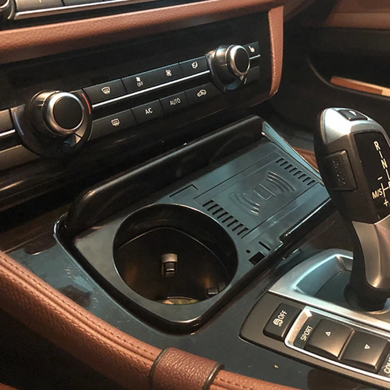 Avto brezžični polnilnik 15w brezžični telefon, polnilnik baterij polnjenje tablice za BMW Serije 5 F10 F18 2012 2013 2016 2017