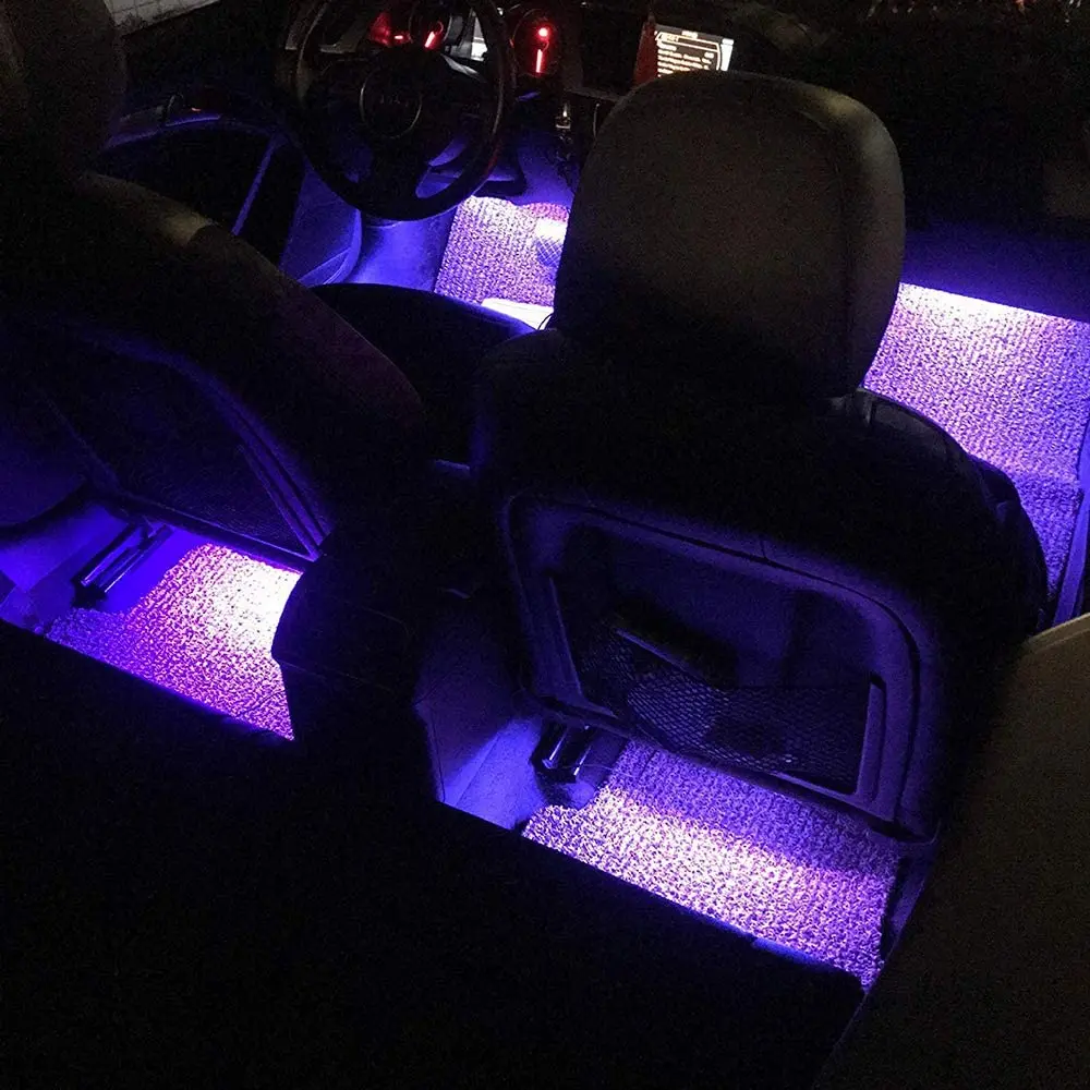 Avto Dekorativne Svetilke LED Trak Svetlobe v Notranje Vzdušje, svetilne Trakove, Luči Za Peugeot 206 407 508 207 307 5008 307 107 Pribor