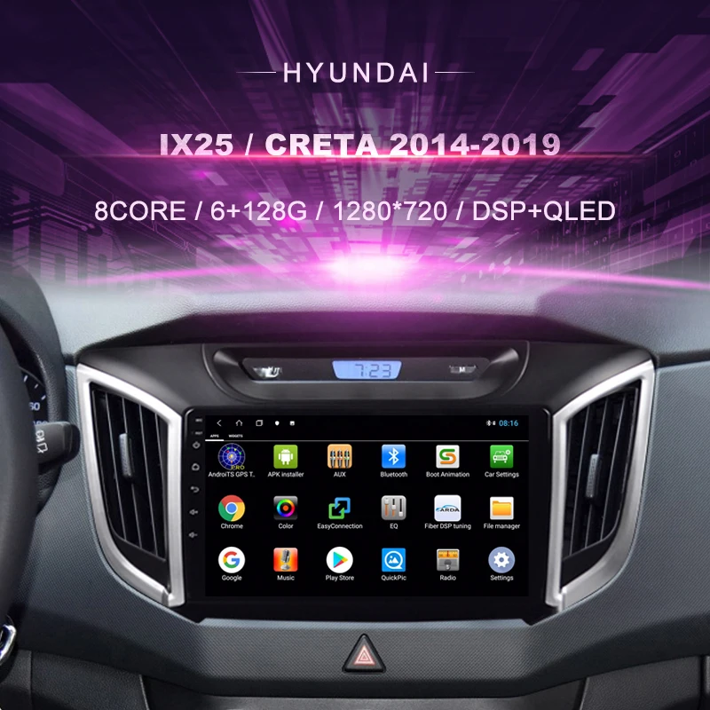 Avto DVD Za Hyundai IX25 /Creta (-2019) Avto Radio Večpredstavnostna Video Predvajalnik Navigacija GPS Android 10.0 Double Din