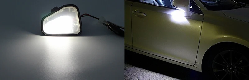 Avto Mlaka Luči, Primerna Za VW Volkswagen VW B7 bela LED Strani Ogledalo Jetta Passat CC Scirocco 2Pcs Canbus Žarnice