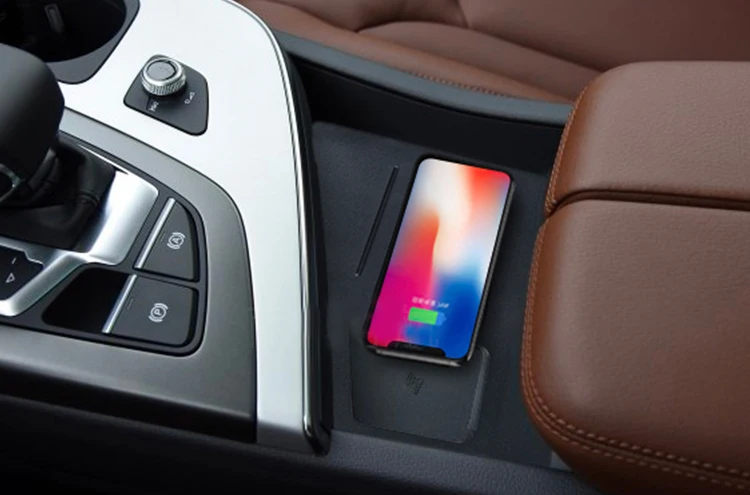 Avto, Mobilni telefon QI brezžično polnjenje Ploščica Modul Avto, dodatna Oprema Za Audi Q7 2017 2018