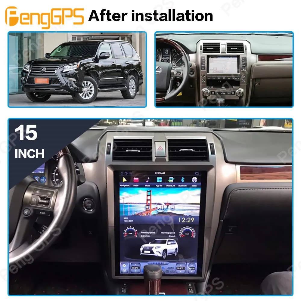 Avto Multimedijski Predvajalnik Za Lexus GX400 GX460 2010 2011 - 2019 Android px6 tesla Zaslon Stereo Zvoka radio autoradio GPS Vodja enote