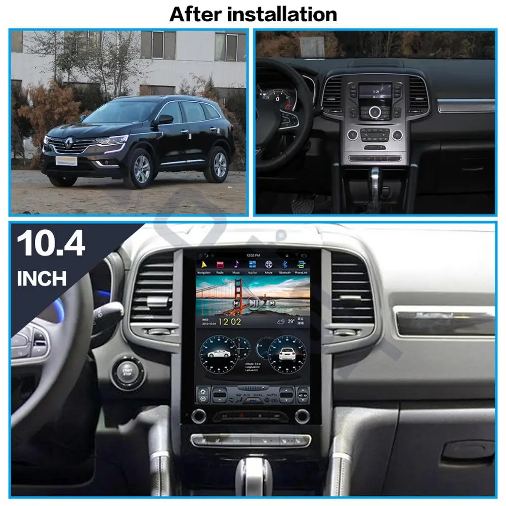 Avto Multimedijski Sistem Android 8.1 št Avto DVD Predvajalnik Tesla slog Za Renault KOLEOS 2016 2017 Radio Stereo snemalnik S kamero