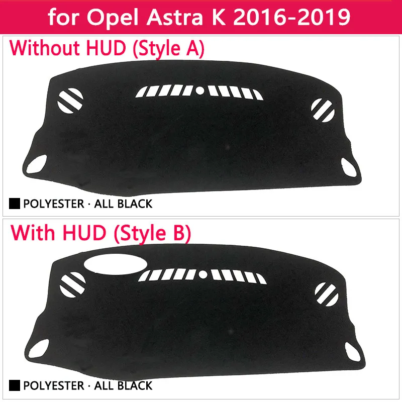 Avto nadzorno ploščo Za Opel Astra K 2016 2017 2018 2019 Avto Auto Non-slip Sonce Odtenek Pad Preprogo Anti-umazano Izognili svetlobe Kritje Dash Mat