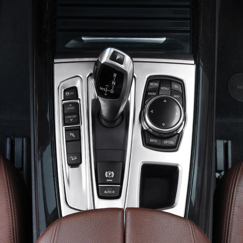 Avto Notranje Prestavljanje klimatska Naprava CD Plošči Vrata Armrest Kritje Trim Nalepke Auto Dodatki za BMW X5 X6 F15 F16 Avto Styling