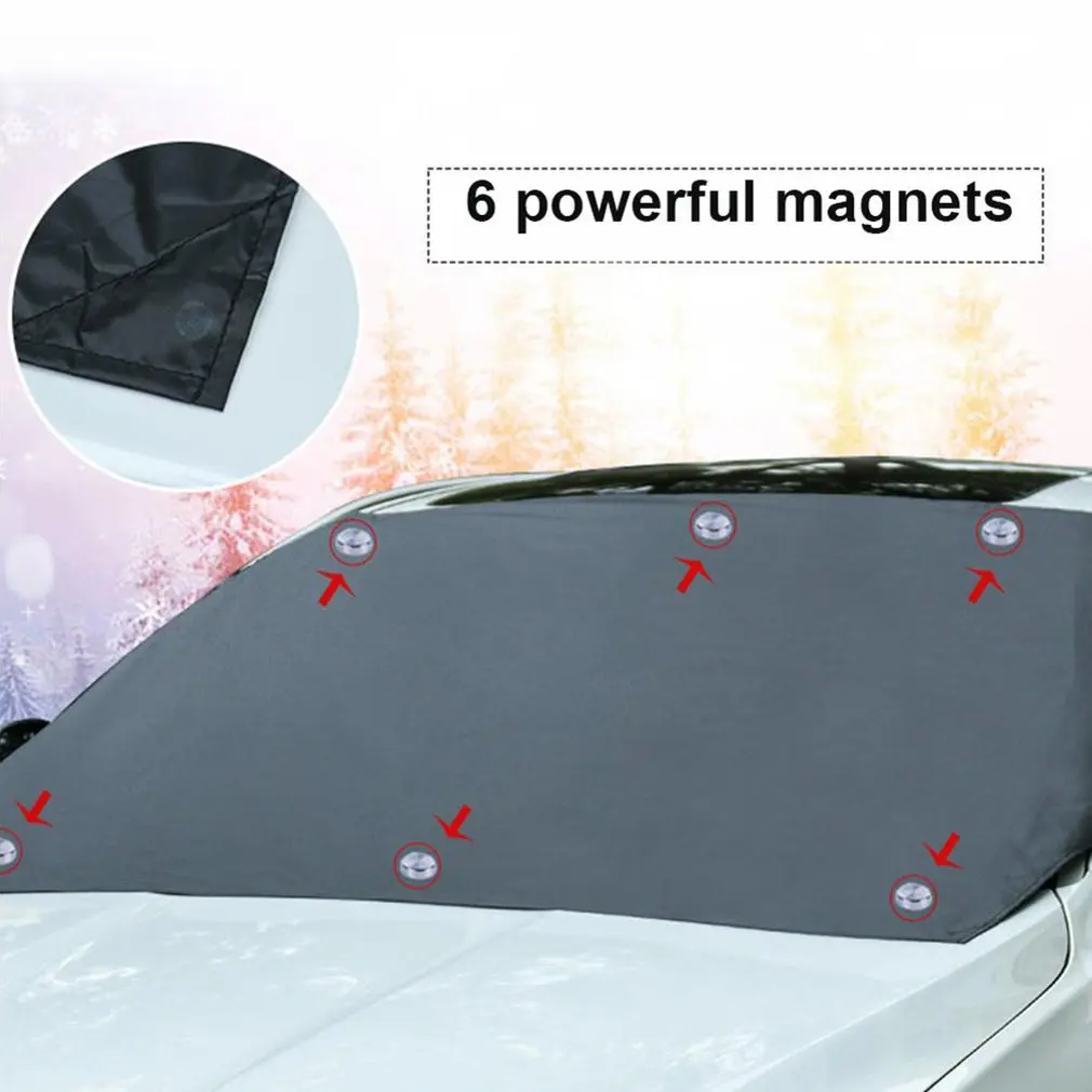 Avto Prednje Vetrobransko steklo Magnet Proti Zmrzali Sneg Anti-Freeze Kritje Splošnih 210 120 cm Trajne Avto Dodatki