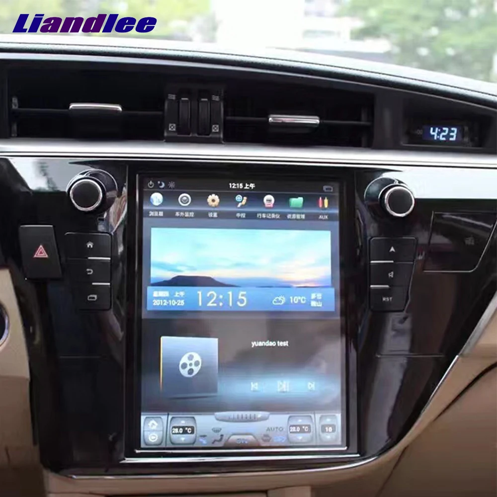 Avto Radio Audio Video Večpredstavnostnih Za Toyota Corolla 2016 GPS Navi Navigacija Android Carplay Tesla Navpično Zaslon