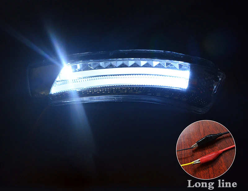 Avto Rearview Mirror Svetlobe LED Strani Ogledalo Obrnejo Signal, ki Teče Lučka Auto Vzvratnega Ogledala, luči Za Želja Prius MarkX Krono