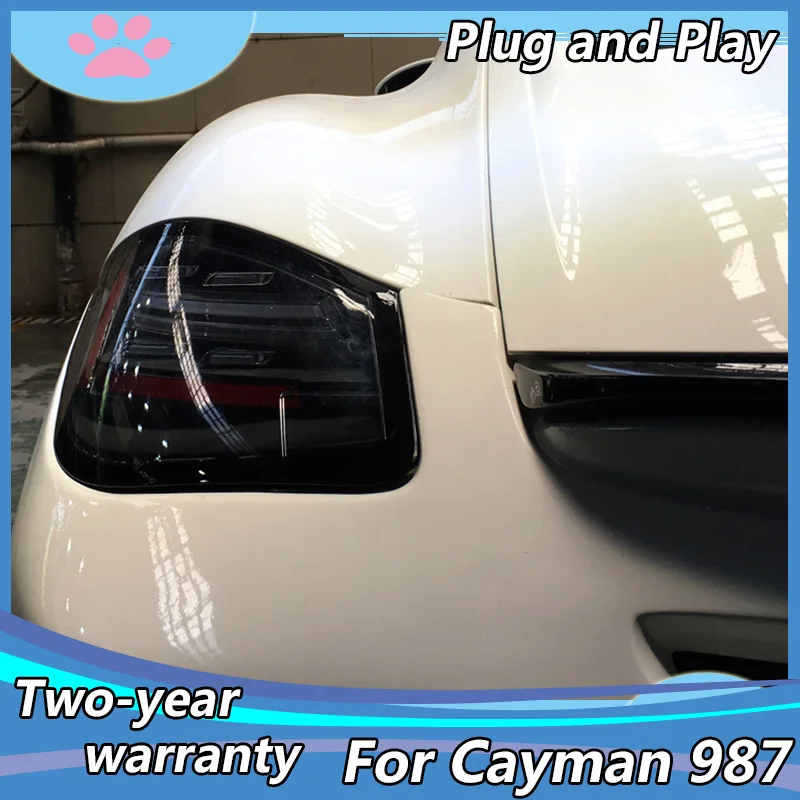 Avto rep luči za Porsche Cayman 987-2 Leto 2009-20012 zadnje luči LED Rep Lučka zadaj prtljažnik, svetilke kritje drl+signal+zavora+obratno