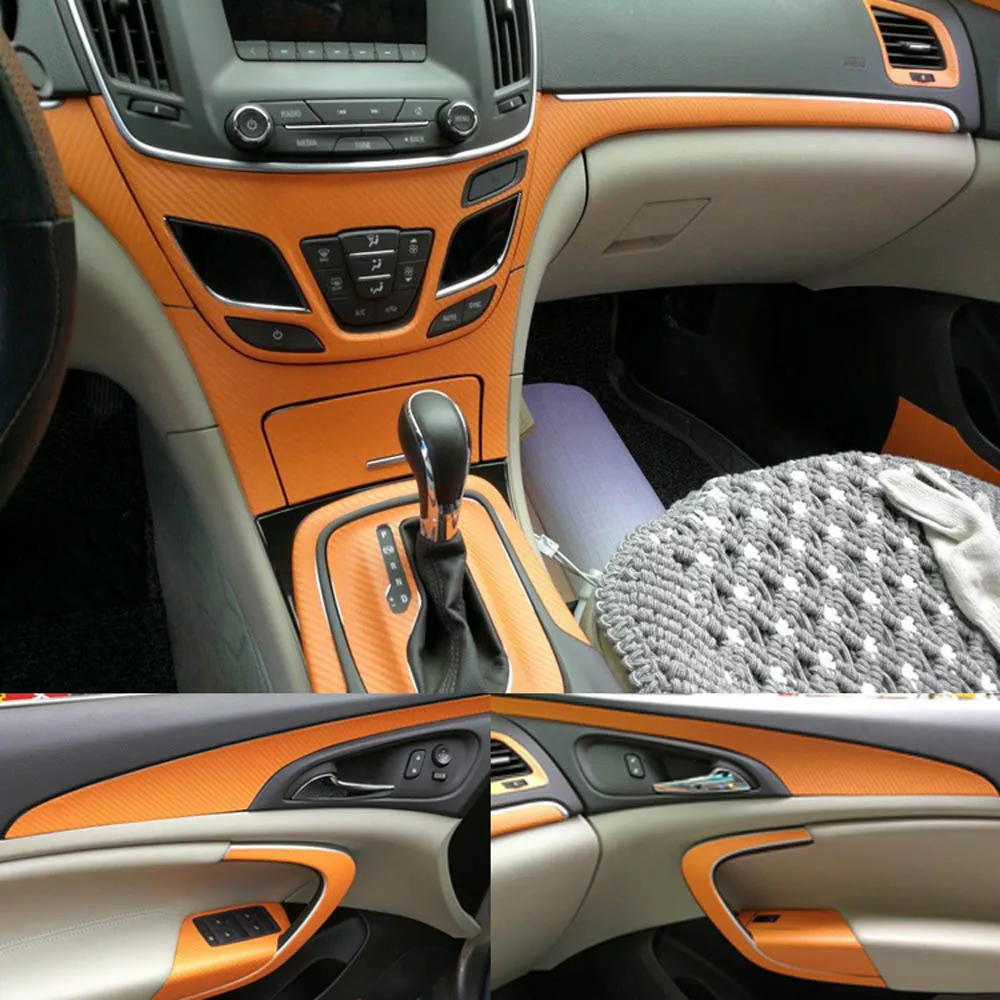 Avto-Styling 3D 5D Ogljikovih Vlaken Avto Notranjosti sredinski Konzoli, Sprememba Barve Oblikovanje Nalepke, Nalepke Za Buick Regal-2016