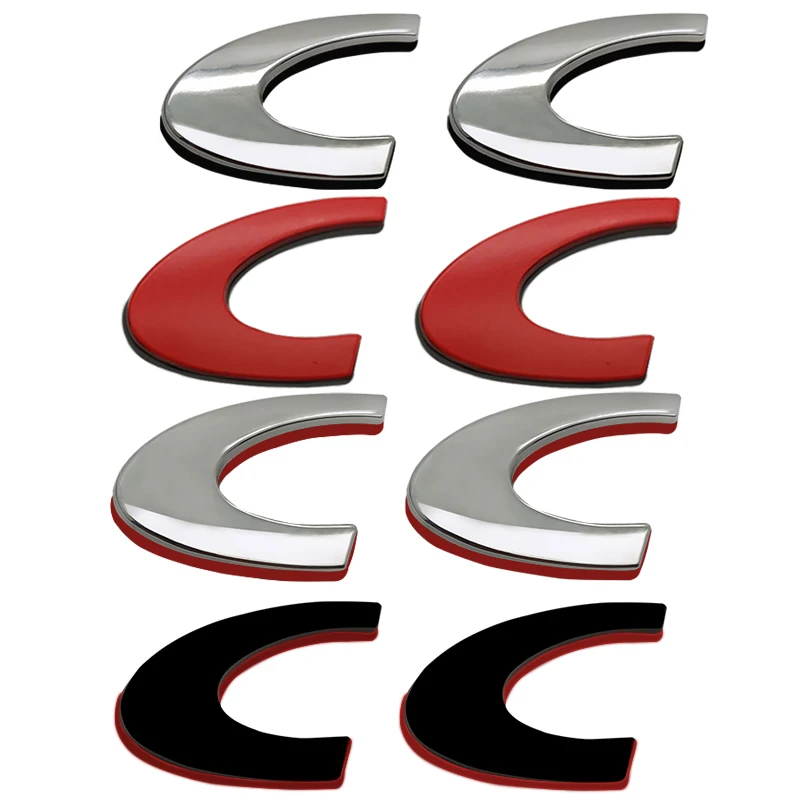 Avto Styling 3D kovinski CC Emblem Avtomobilski Prtljažnik Zadaj Dekoracijo Nalepke za Peugeot 206 205 207 208 308 306 106 407 508 3008 5008