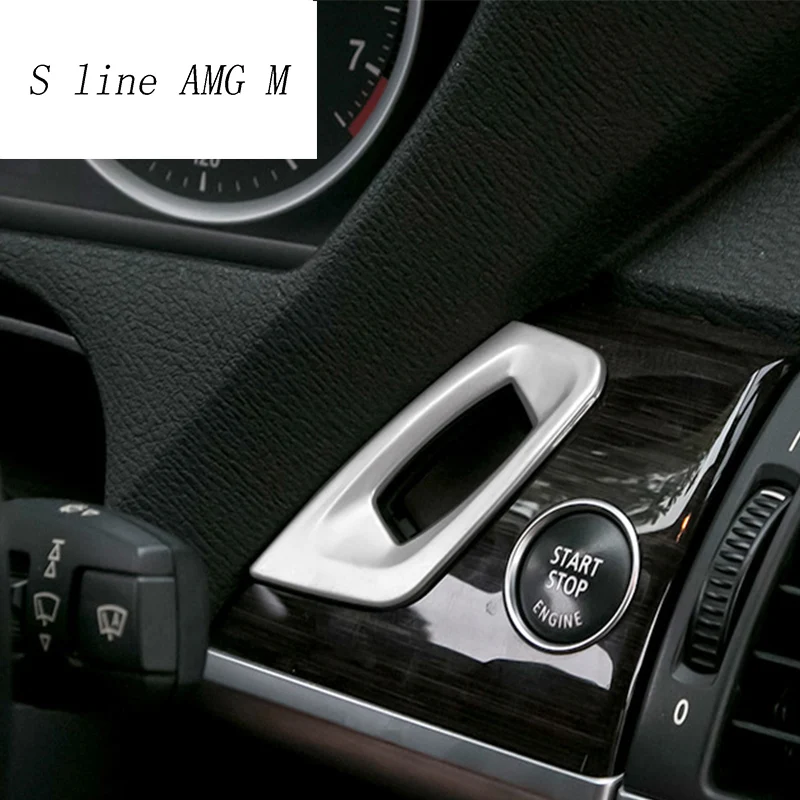 Avto Styling ogljikovih Vlaken ključavnična luknja okrasni obroč Ključ za Vžig Zaklepanje Plošča Zajema Trim Nalepke Za BMW X5 X6 E70 E71 Dodatki